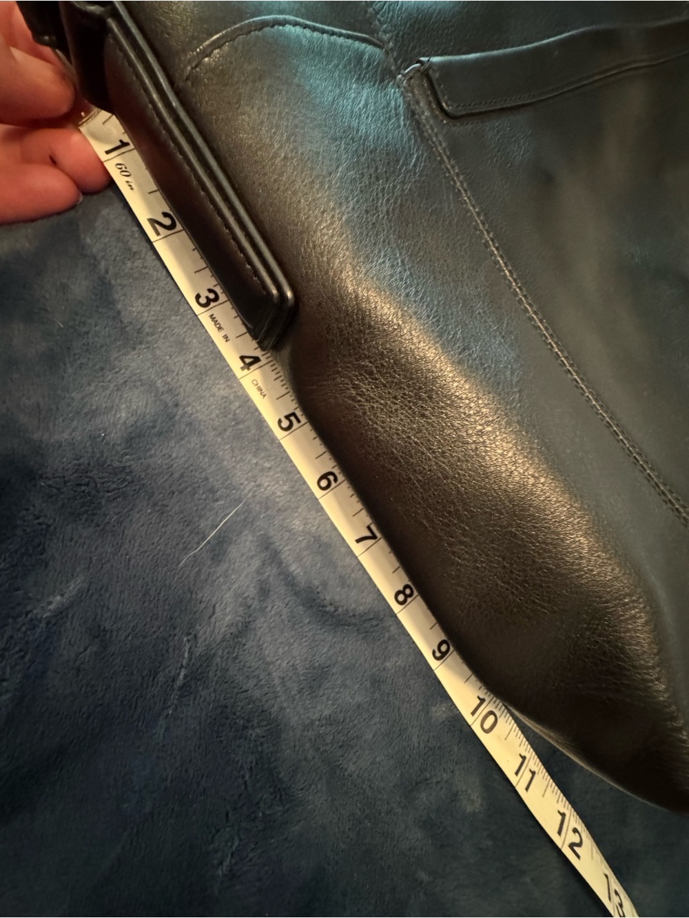 TUMI Black Leather Messenger Bag - Picture 14 of 16